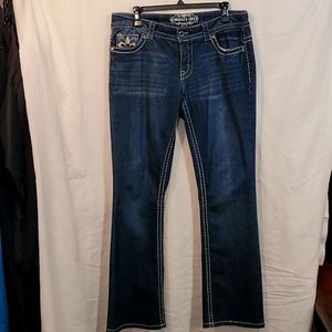 Paisely Sky - Wide Stich Jeans